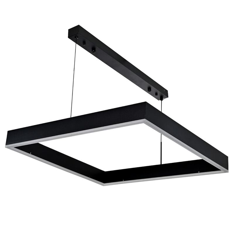 Lampara Candil De Techo De Led Cuadro Suspendid... image number null