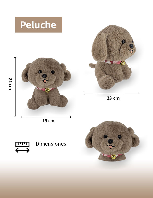 Peluche De Perrito Orejas Largas Con Cascabel E... image number null