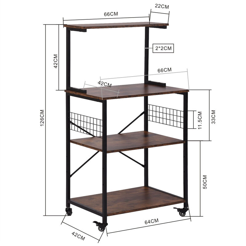Estante para Cocina 3 Niveles FurnitureR image number null