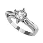 Anillo de Compromiso de 14K con Diamante de Laboratorio 0.50 CT F VS1 Talla 9 ORO BLANCO 14K &ndash; Amore Mio!
