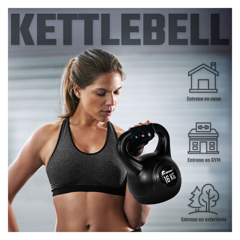 Pesa Rusa Kettlebell 16kg 35lb Cross Fitness Gi... image number null