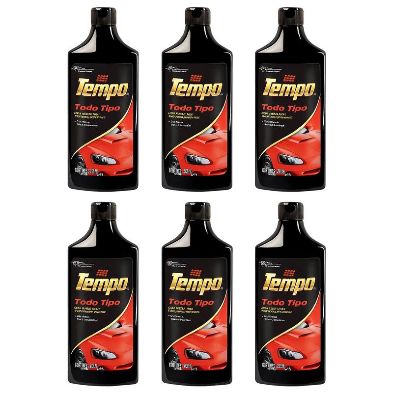 6 Cera Coche Liquida Tempo Todo Tipo Pinturas 4... image number null