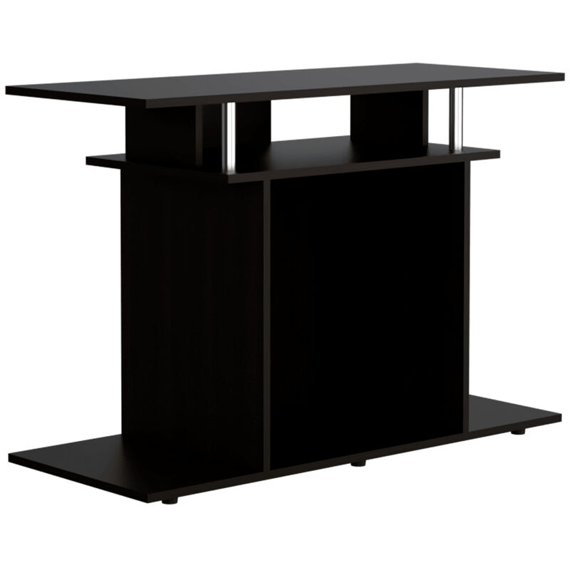 Mesa Tv Invy Wengue y Negro Virtual Muebles image number null