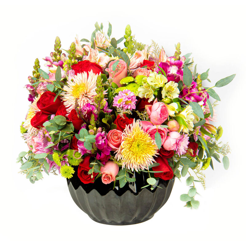 Flores Mixtas en Base Cer&aacute;mica image number null