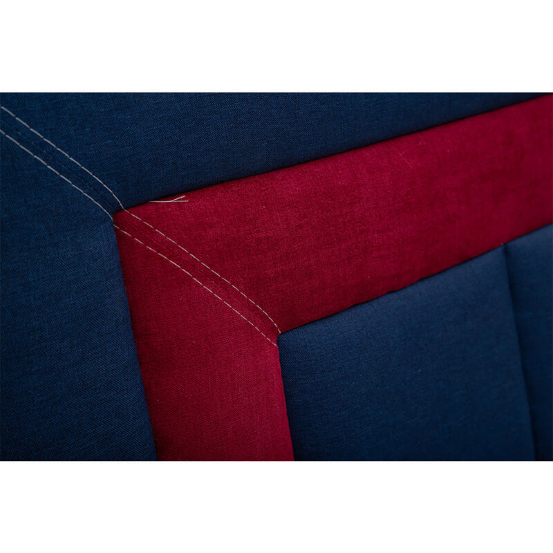 Cabecera Queen Size Dicasa Bora Azul-Rojo image number null