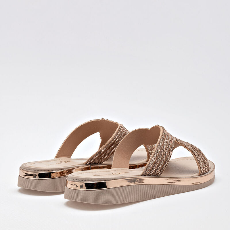 Been Class Sandalia para mujer dorado rosa image number null