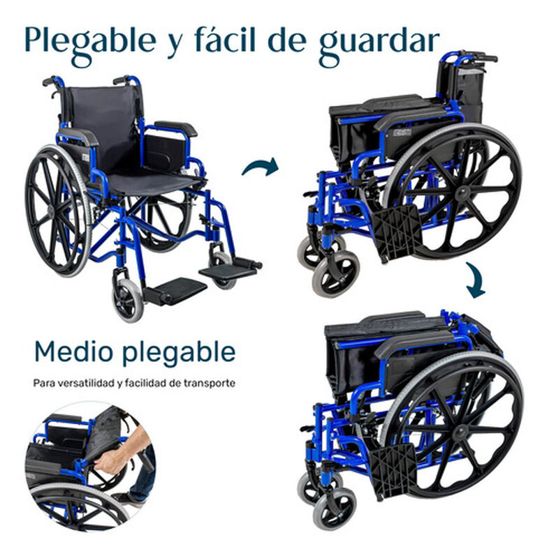 Silla Ruedas Plegable Ligera Aluminio Todo Terr... image number null