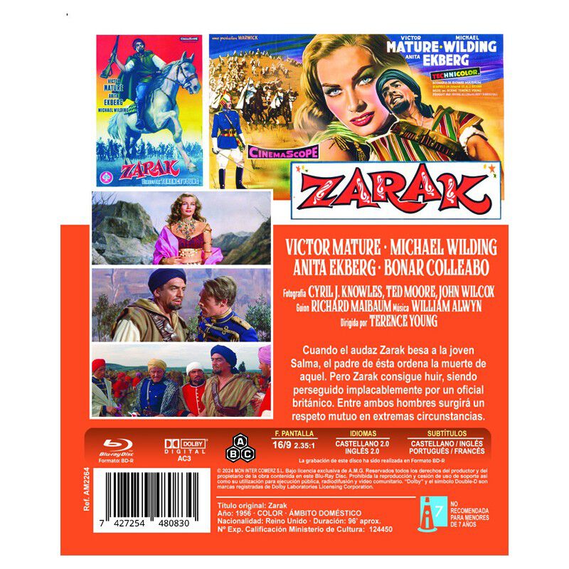 Zarak [blu-ray.] (1956) image number null