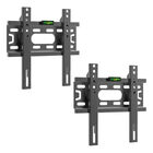 Kit 2 Soportes Tv Pared Brazo Fijo17-47 Pulgadas Acero Bst Sb-1750