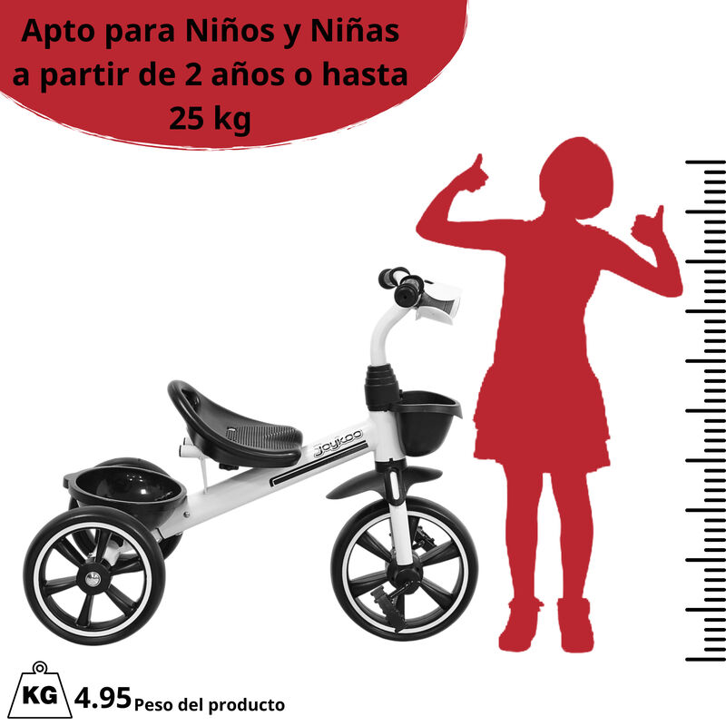 Triciclo Para Ni&ntilde;os Con Luz Y Sonido Ruedas Eva... image number null