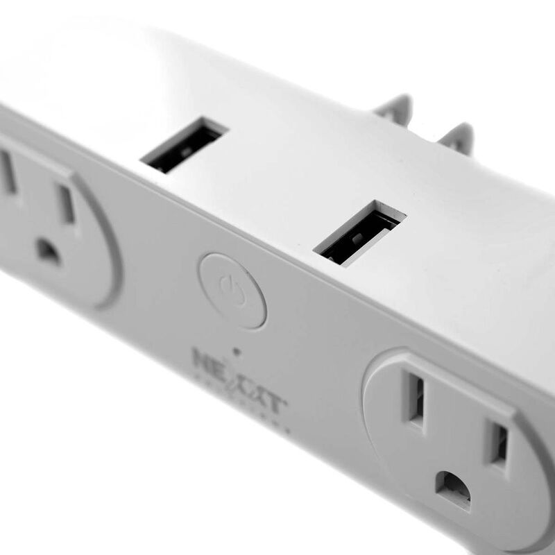 Enchufe inteligente Nexxt Wi-Fi 110V Doble Sali... image number null