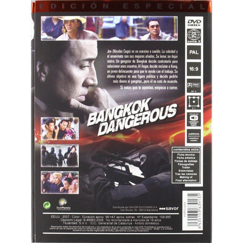 Bangkok dangerous (Edici&oacute;n especial) [DVD] image number null
