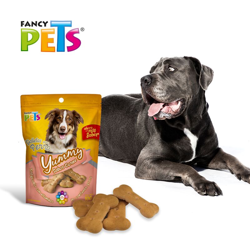 Fancy Pets Yummy Galletas Sabor Carne Para Perr... image number null