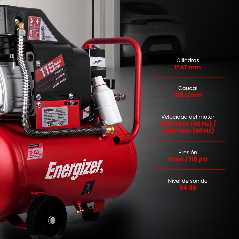 Energizer Compresor De Aire 24L 2hp 110v 115 PS... image number null