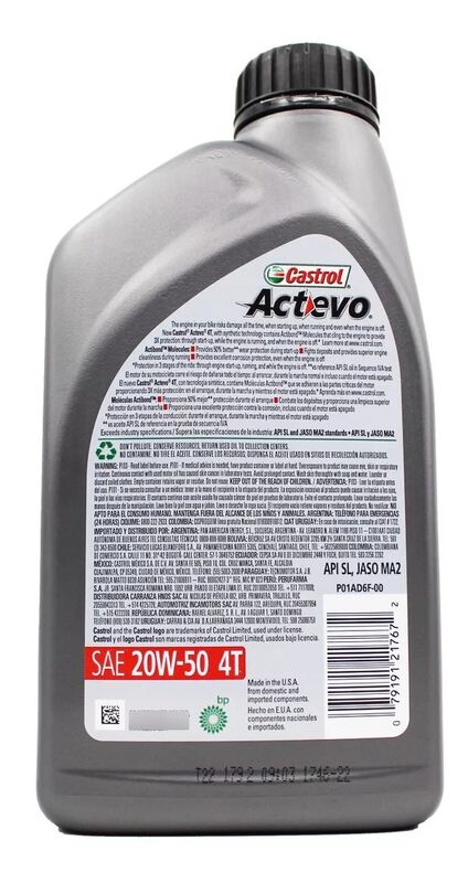 Aceite Castrol Actevo Mineral 20w-50 Motos 4 T image number null