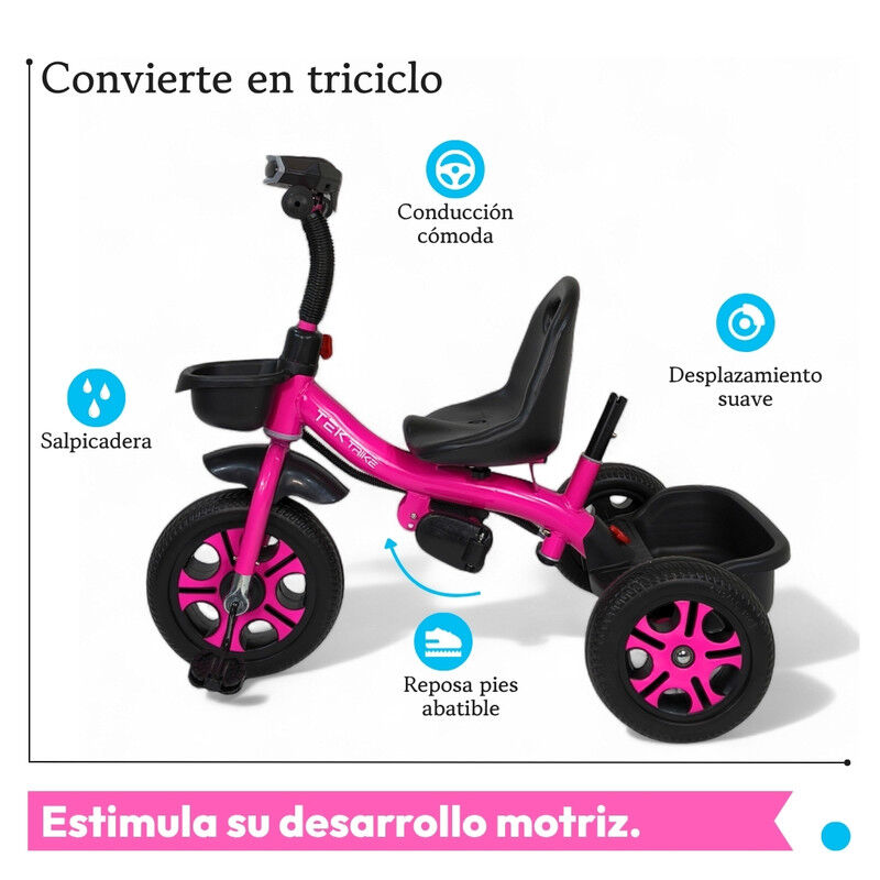 Triciclo C/ Bast&oacute;n Dirigible Musical C/ Luz TEK... image number null