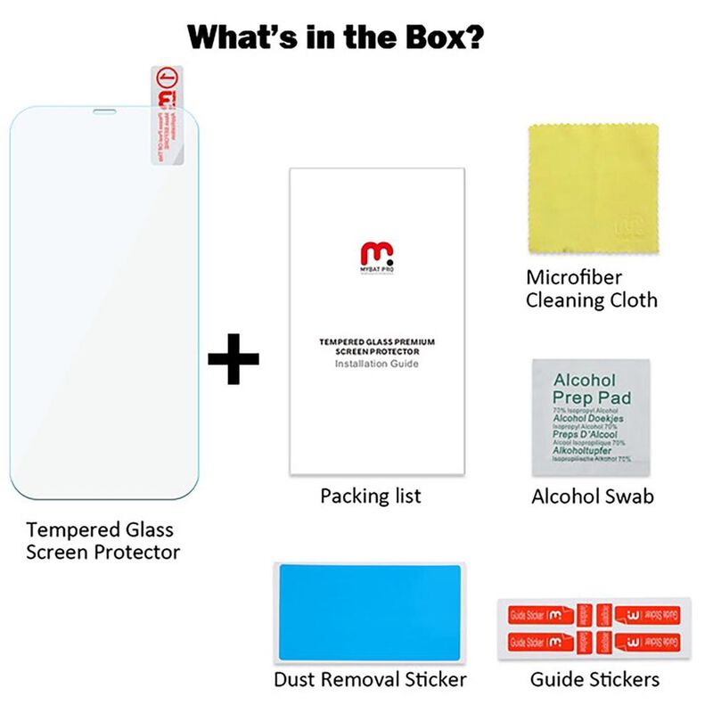 Mica Vidrio MYBAT para iPhone 15 PRO MAX 16 PLU... image number null