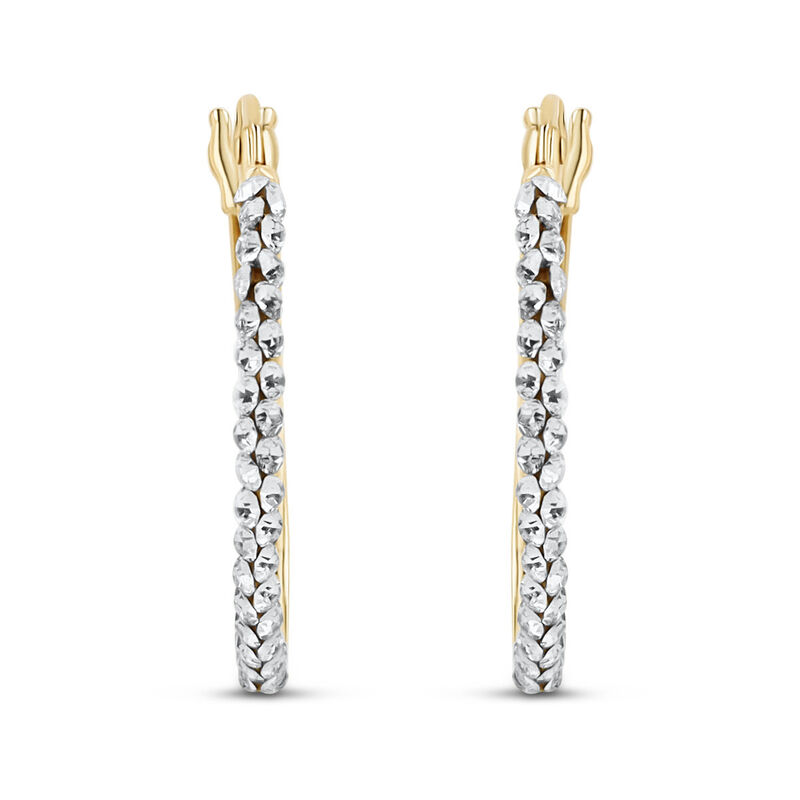 Arracadas 2Begold Amarillo Con  Zirconias (15Mm... image number null