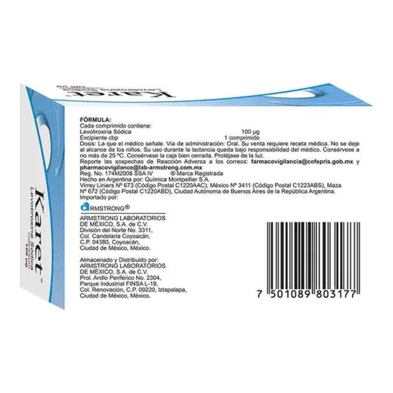 KARET 100 MCG COMPRIMIDOS C50 image number null