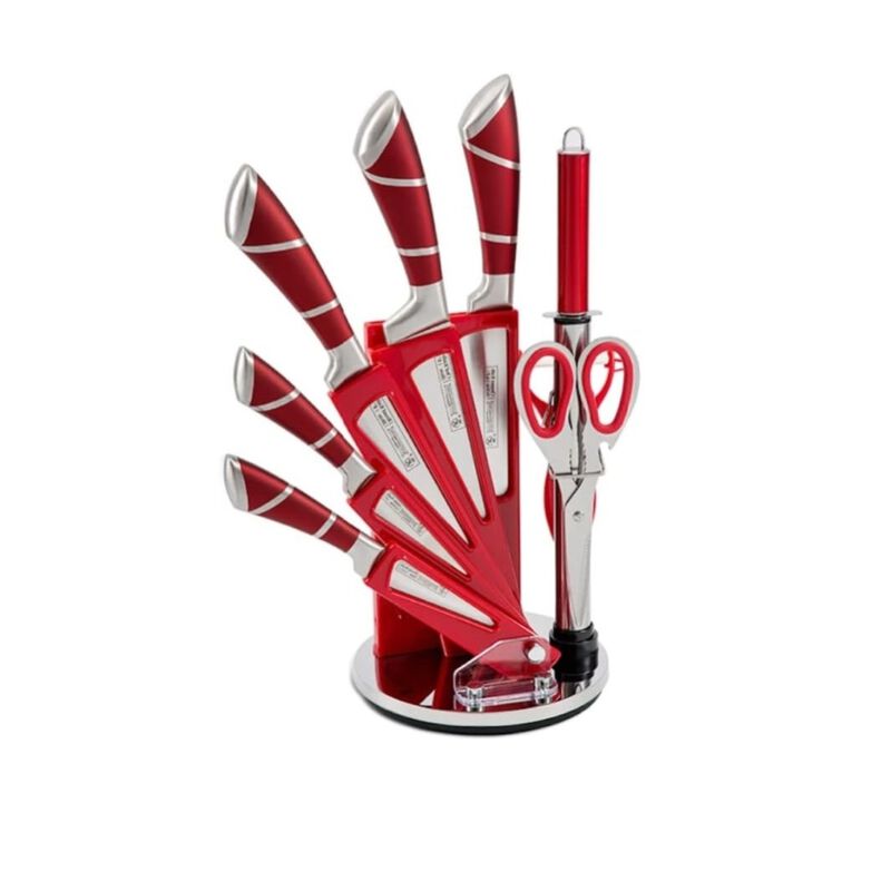 Juego De Cuchillos Ks200r 9p 9 Piezas Rojo Ort image number null