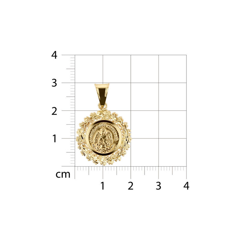 Dije De Oro Amarillo Mini Moneda 14k image number null