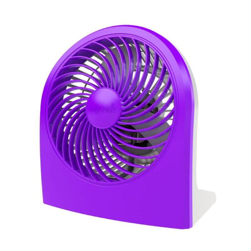 Ventilador De Escritorio O Piso Plastico Morado... image number null