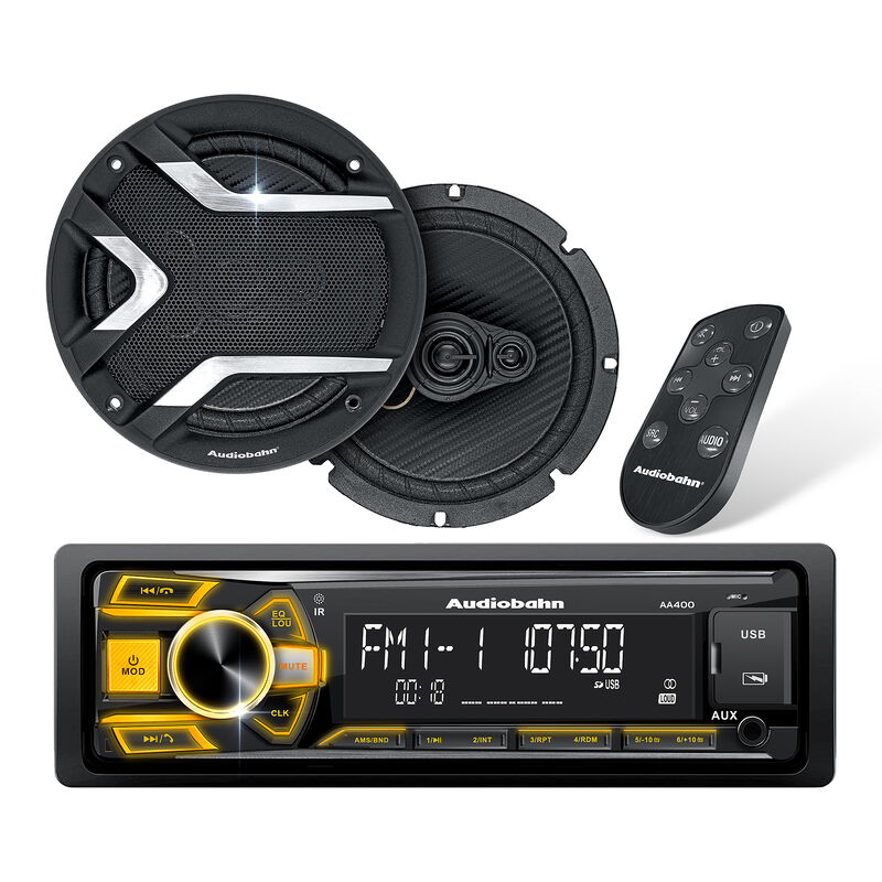 Combo autoest&eacute;reo 1 DIN y bocinas 6.5'' 300w Au... image number null