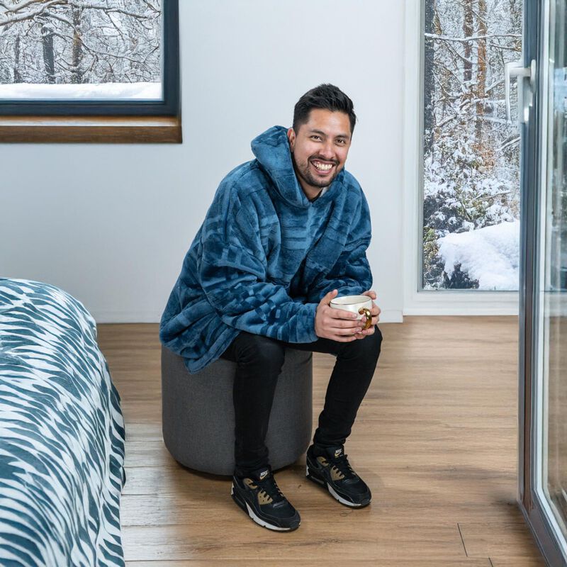 Pijama Adulto Unitalla Sudadera Cobija Azul Mar... image number null