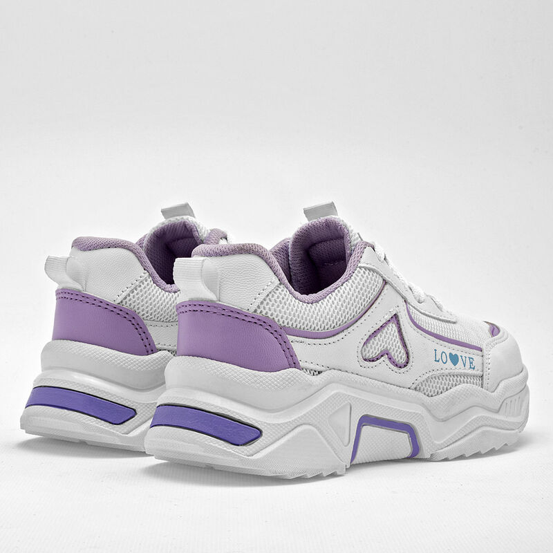 Moramora Tenis urbano para ni&ntilde;a blanco lila image number null