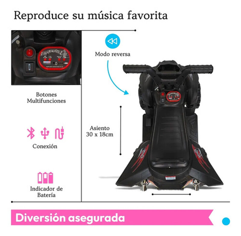 Cuatrimoto El&eacute;ctrica Tek-188l Negro &mdash; The Baby ... image number null