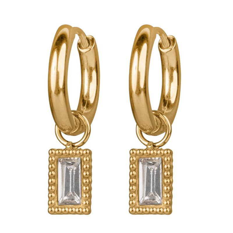 Aretes Caty Luckyly Set 3 En 1 Arracadas Y Char... image number null