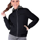 Chamarra Boomber Mujer Cuello Redondo Con Gorro