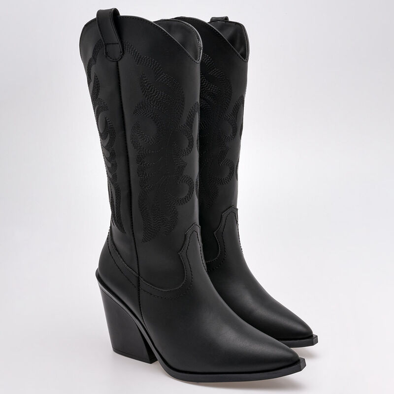Kiut Bota con peluche para mujer negro image number null