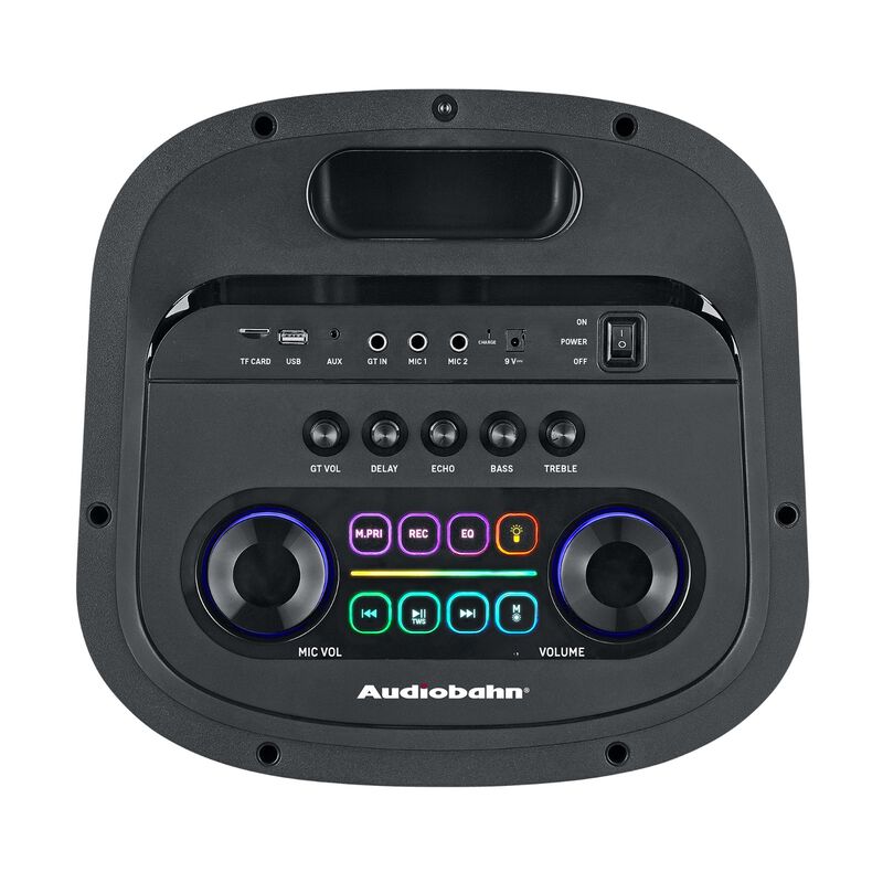 Bocina rgb recargable 12'' 600w Audiobahn GALAX... image number null