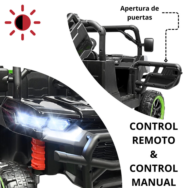 Montable El&eacute;ctrico para Ni&ntilde;os Tractor 6x6 Caja ... image number null