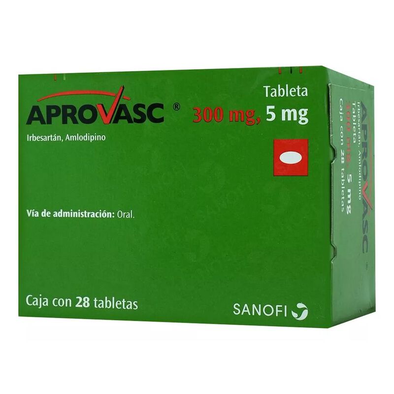 Aprovasc Tabletas 300 Mg/5 Mg, 28 Tabletas image number null