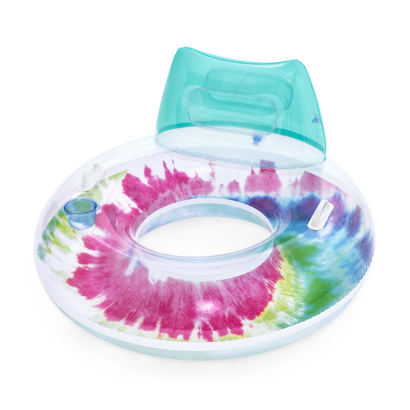 Silla Inflable Con Portavasos Tie Dye Deluxe Be... image number null