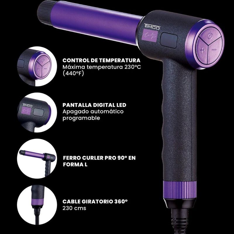 Ferro Rizador De Cabello Profesional Timco&reg; Cul... image number null