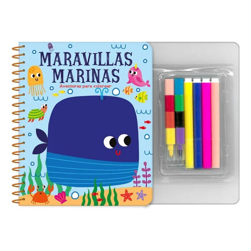 Maravillas Marinas. Aventuras Para Colorear, De... image number null