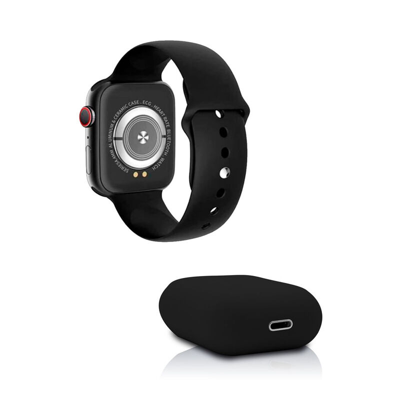 Kit smartwatch y audífons twins negro image number null