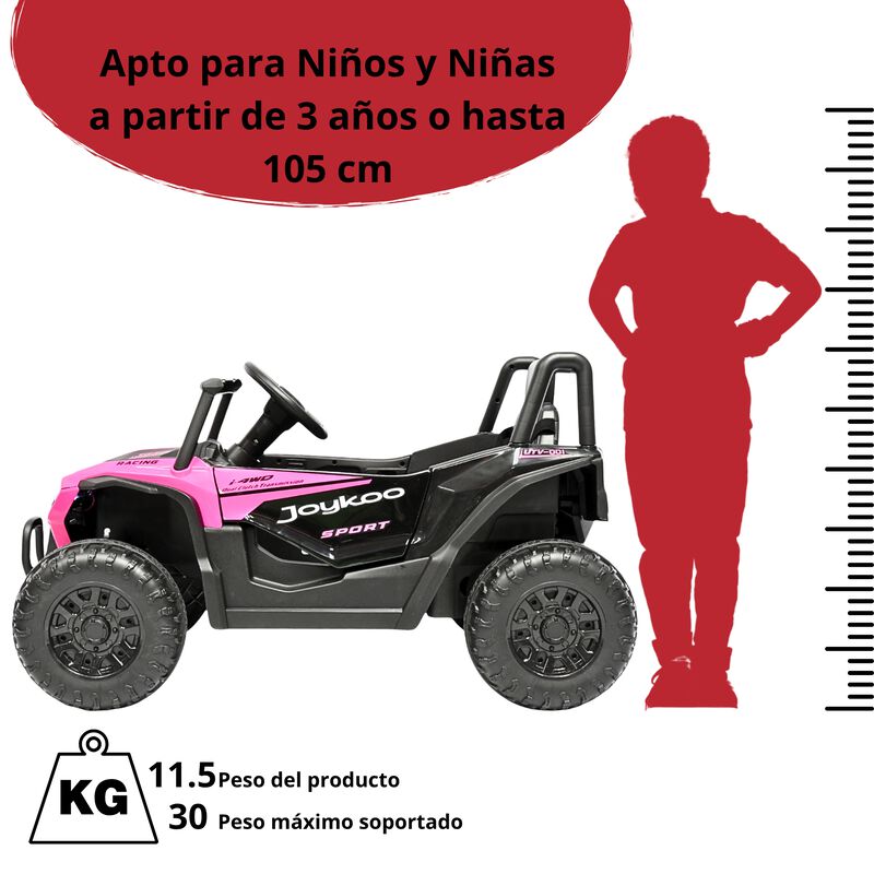 Montable Electrico para Ni&ntilde;os UVT-001 Luz y Son... image number null