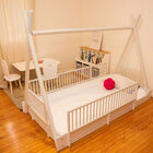 Cama Infantil Tipi Estilo Montessori Duduk - Blanco Osti&oacute;n