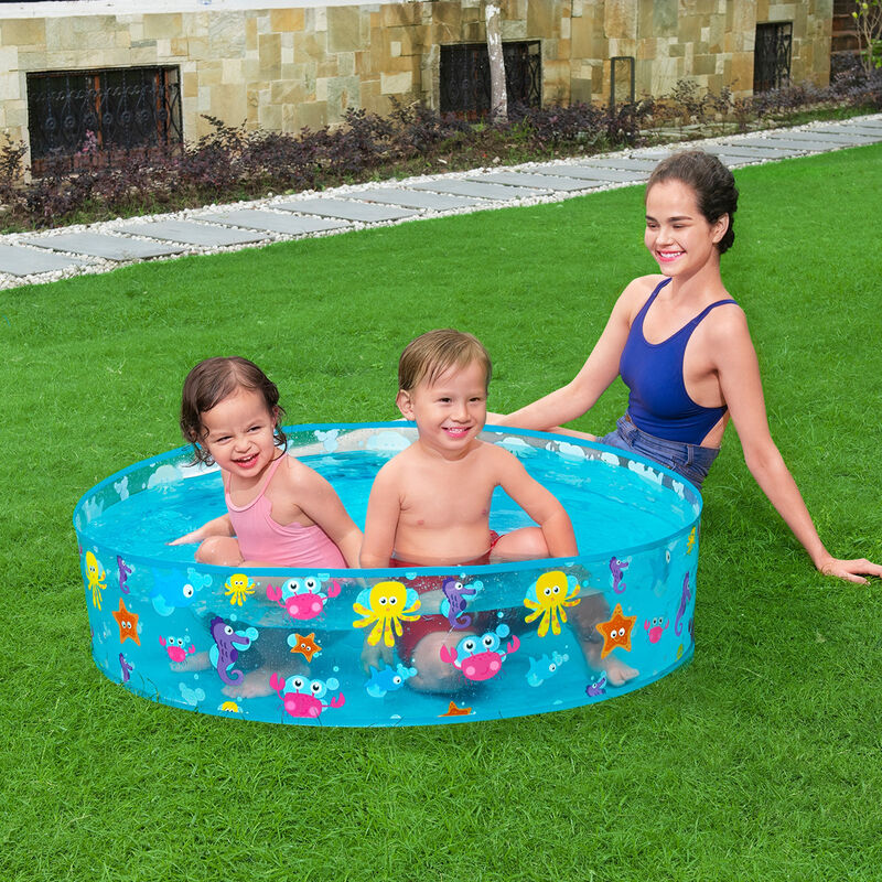 Alberca R&iacute;gida Redonda Decorada Mar 1 Modelo 1.... image number null