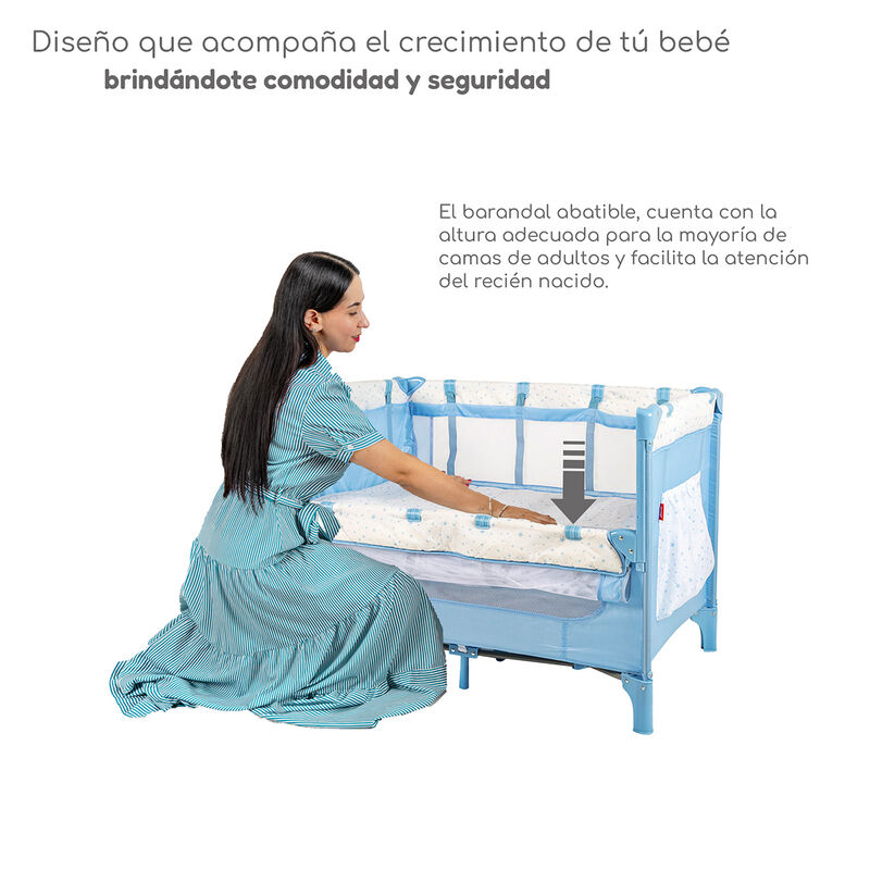 Cuna Colecho D&rsquo;Beb&eacute; con 2 Niveles Mosquitero Ac... image number null