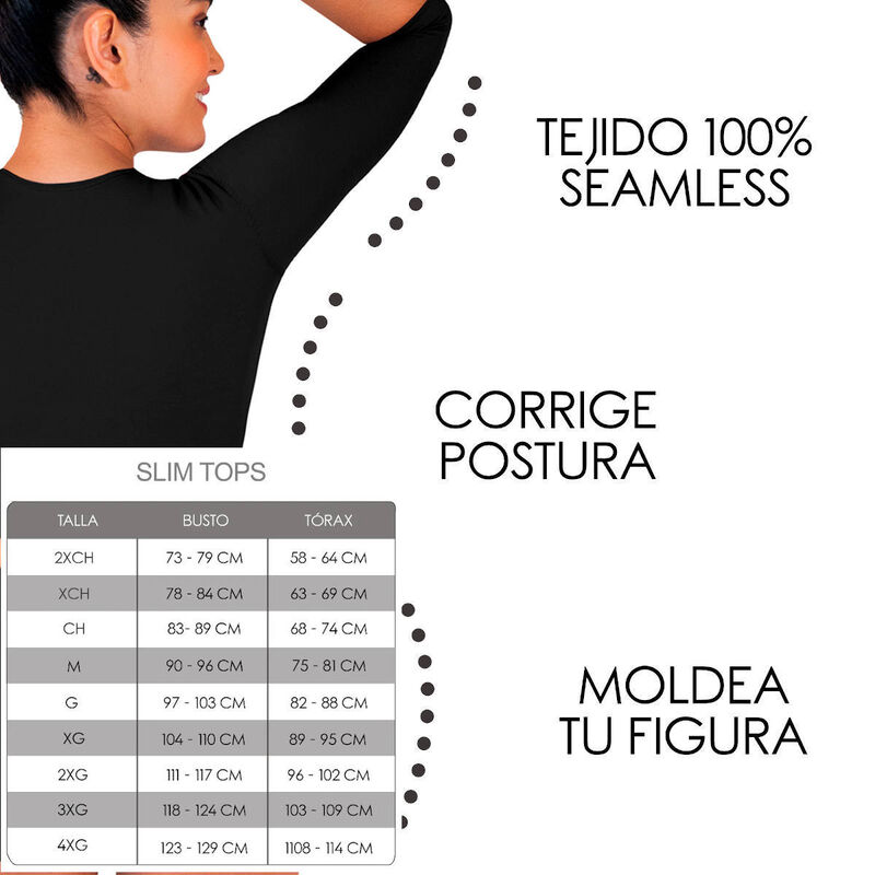 Faja slim top Negra G image number null