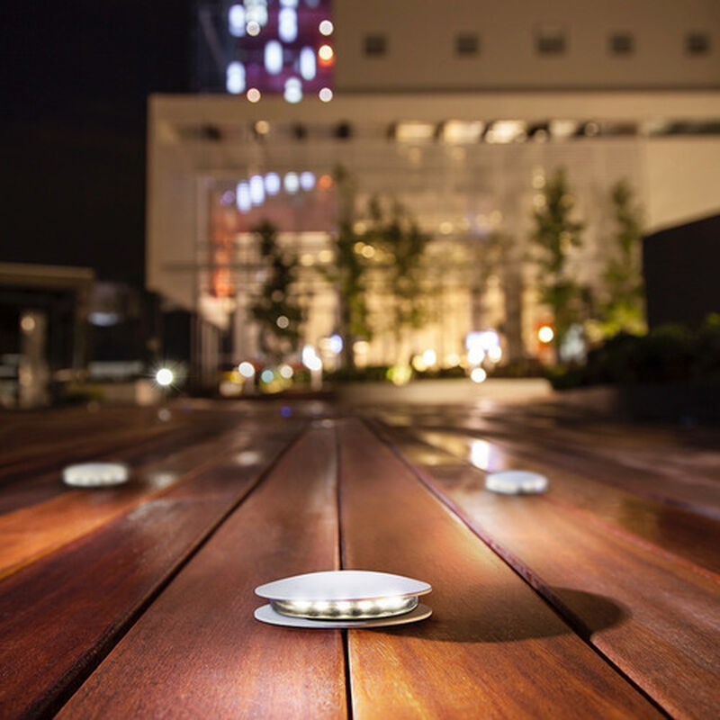 Lampara Empotrada Led Para Exterior Gris 1w Luz... image number null