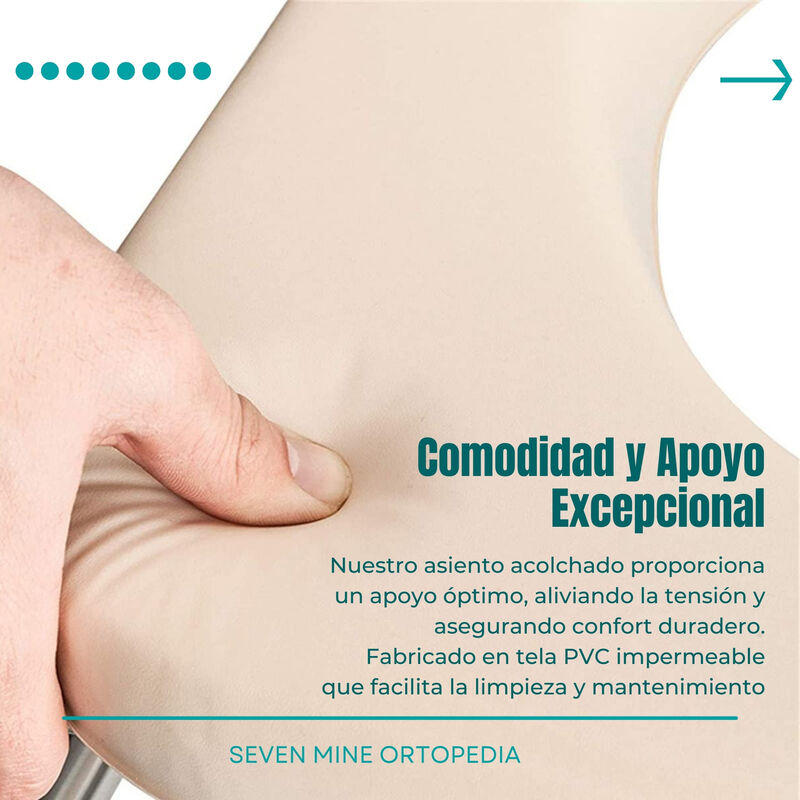 Silla Comodo con Ruedas y Frenos Traseros | Si... image number null