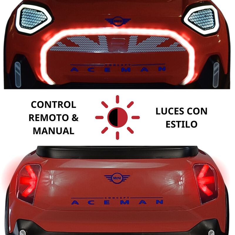 Montable Electrico para Niños Mini Aceman Contr... image number null