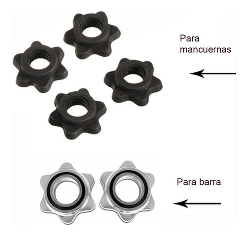 Kit de Pesas 50lbs Discos Barra Recta Par de Ma... image number null