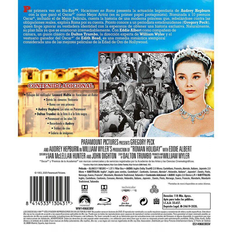 Vacaciones En Roma (bd) [blu-ray] image number null